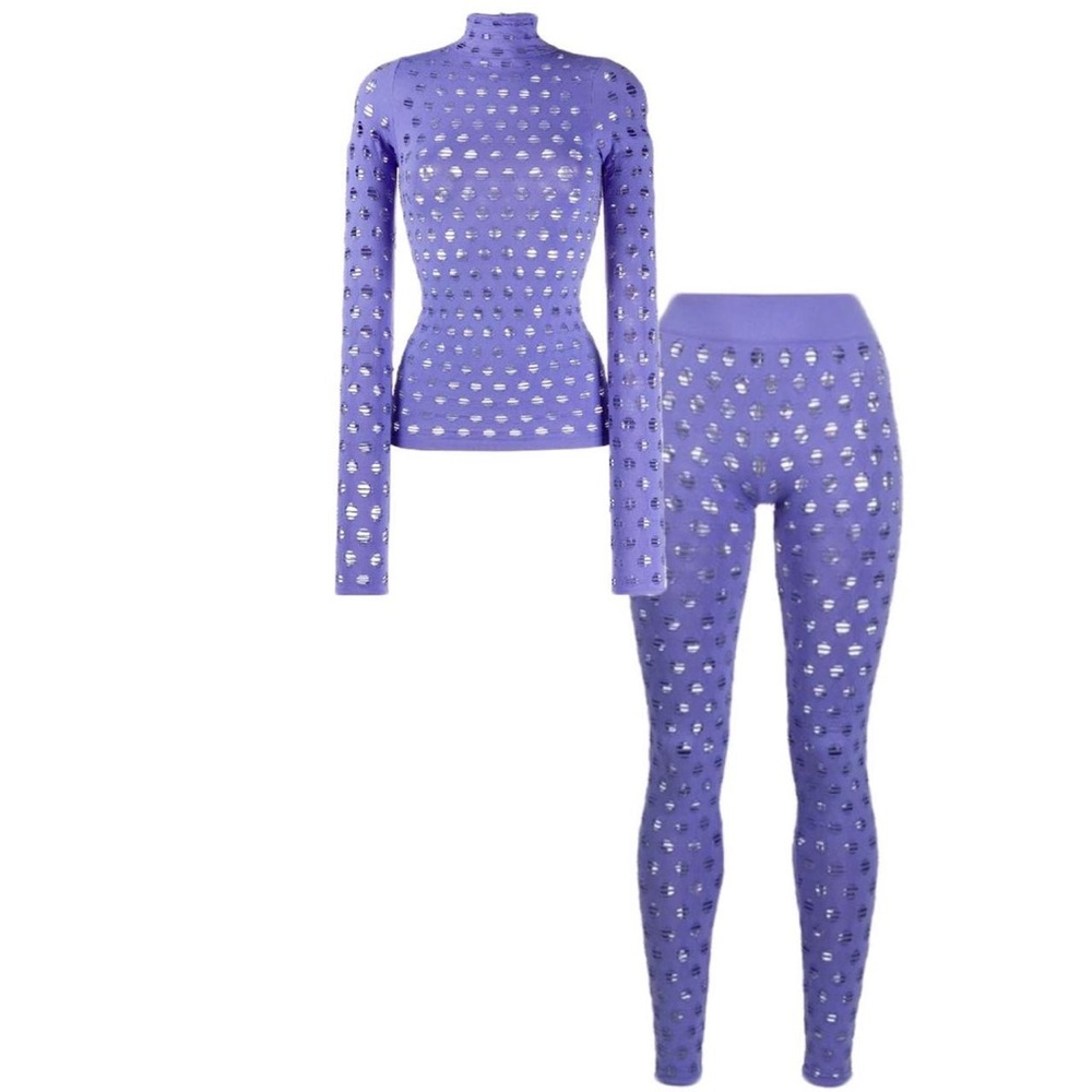 MAISIE WILEN - Purple Perforated Set